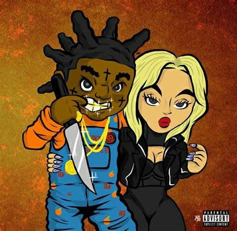 Kodak Black &' Cardi B | Swag cartoon, Cartoon character tattoos, Comic ...