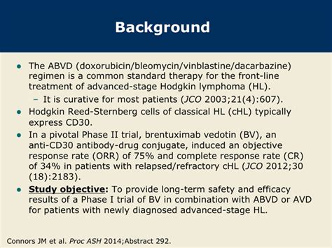 Brentuximab Vedotin Combined with ABVD or AVD for Newly Diagnosed Advanced-Stage Hodgkin ...