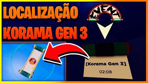 LOCALIZAÇÃO DA KORAMA GEN 3 E COMO SOLAR NO SHINDO LIFE - YouTube