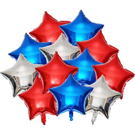 Buy 15 Pieces Red White Blue Balloons, 4th of July Decorations Fourth ...