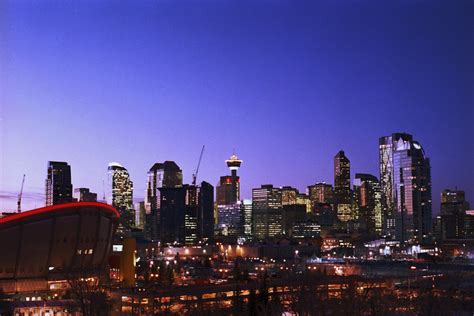 Calgary Downtown at Sunset | Taken on Contax RTS II w/ 50mm … | Flickr