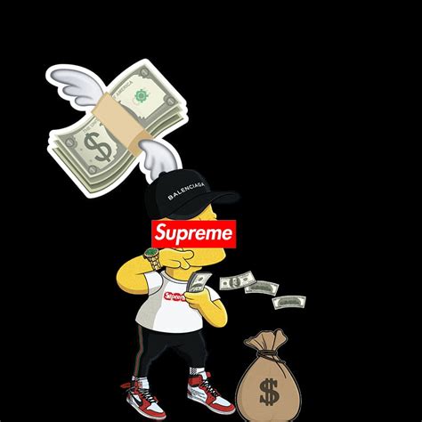 Bart Simpson, money, money drop, rich, simpsons, HD phone wallpaper | Peakpx