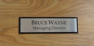 Executive Personalised Office Wall Name Plate, Custom Engraved Sign ...