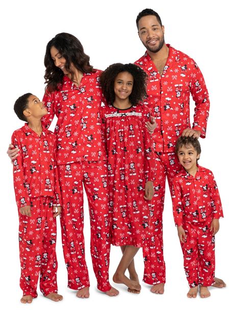 Mickey Mouse Christmas Holiday Family Sleepwear Unisex Baby Pajamas ...