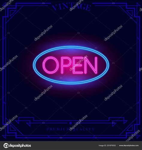 Open Shop Neon Light Sign Vector Illustration Stock Vector Image by ...