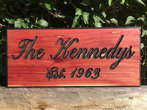 Kennedys Wood Sign - Wood Signs of Gatlinburg Woodworking Sign Shop ...