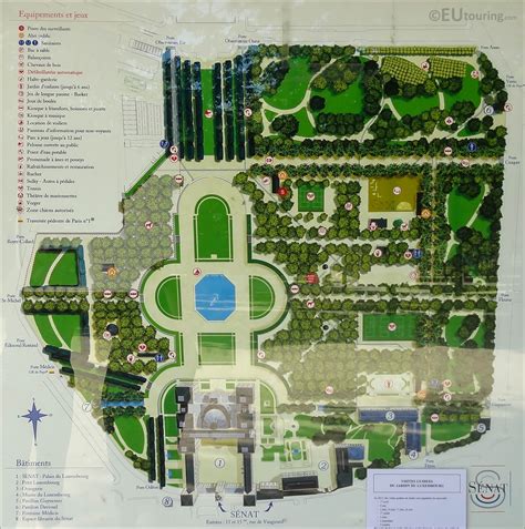 Photo of tourist information map of Jardin du Luxembourg - Page 19