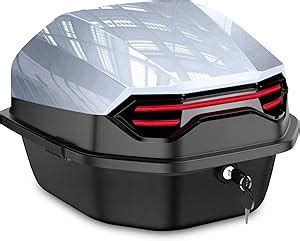 Amazon.com: ABESTME Motorcycle Top Case, Motorcycle Tour Tail Box Scooter Trunk Luggage Top Lock ...