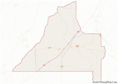 Map of Conecuh County, Alabama - Thong Thai Real