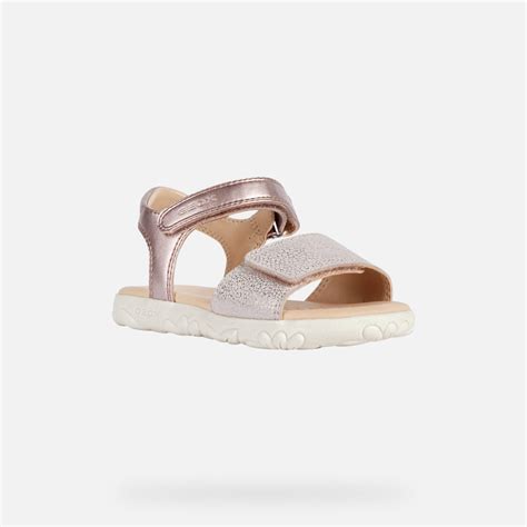 Geox® S.HAITI: Junior Girl's Rose Open Sandals | Geox