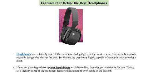 Features that Define the Best Headphones by yamahamusicstore - Issuu