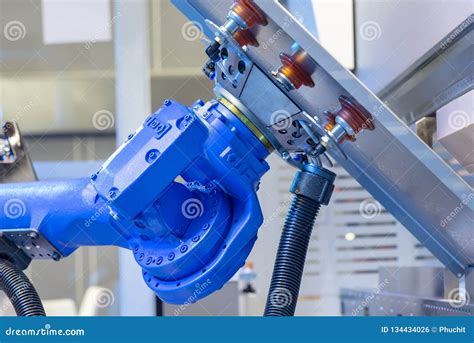 The Robotic Arm for Metal Forming Process. Stock Photo - Image of business, industry: 134434026