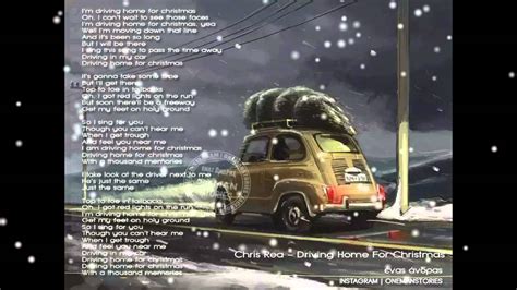 CHRIS REA DRIVING HOME FOR CHRISTMAS (lyrics) - YouTube