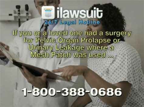 iLawsuit Surgical Mesh Patch Implant Patients | Lawsuit Commercials™