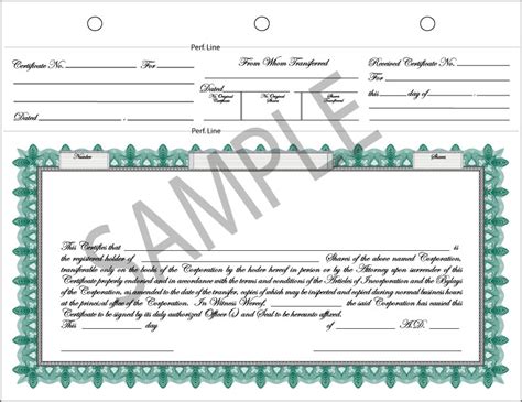 Certificate Design - Complete Stock Certificate in Vector Format