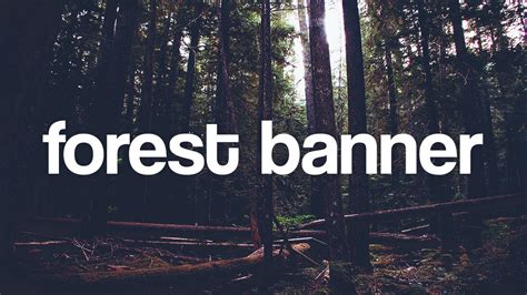 Speedart // Forest Banner Template [FREE] - YouTube