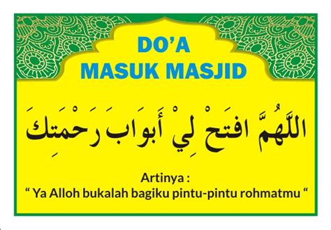 Doa Masuk Masjid Dan Keluar Masjid Latin To English - IMAGESEE