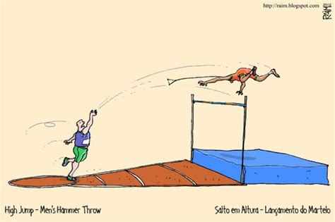 high jump By raim | Sports Cartoon | TOONPOOL