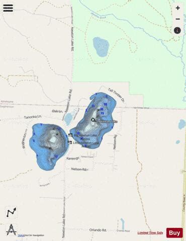 Newton Lake Fishing Map | Nautical Charts App