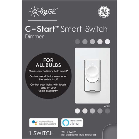 C by GE Single Pole or 3-way Smart Dimmer Switch White 1 pk - Ace Hardware