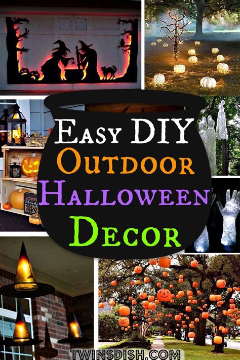 Best Easy DIY Fall Halloween Decorations For The Front Porch And Yard | Halloween diy outdoor ...