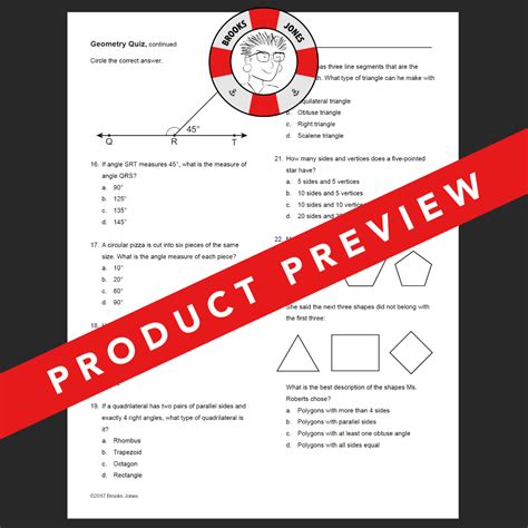 Geometry Quiz for 4th Grade: 22 Questions | Made By Teachers