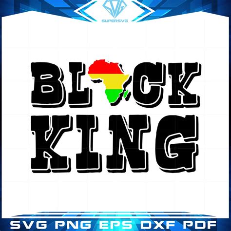 Black King SVG Black History Month Cut files