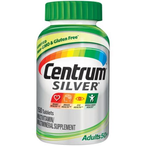 Centrum Silver For Adults 50 Plus Multivitamins, 150 ct - Dillons Food ...