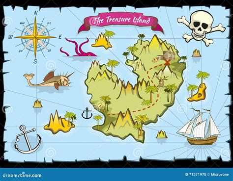 Vector Pirate Placemat For Kids. Treasure Hunt Printable Activity Mat ...