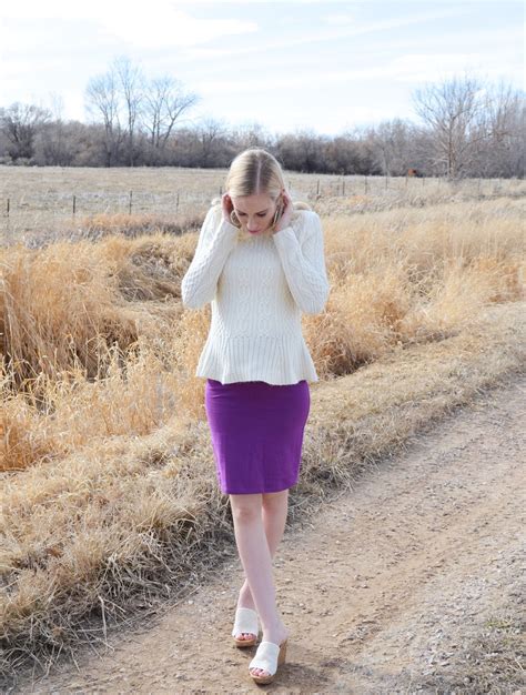 Purple Pencil Skirt | Simply Rachel Nicole