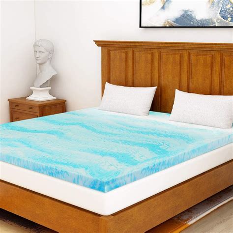 POLAR SLEEP Gel Memory Foam Cooling Mattress Topper