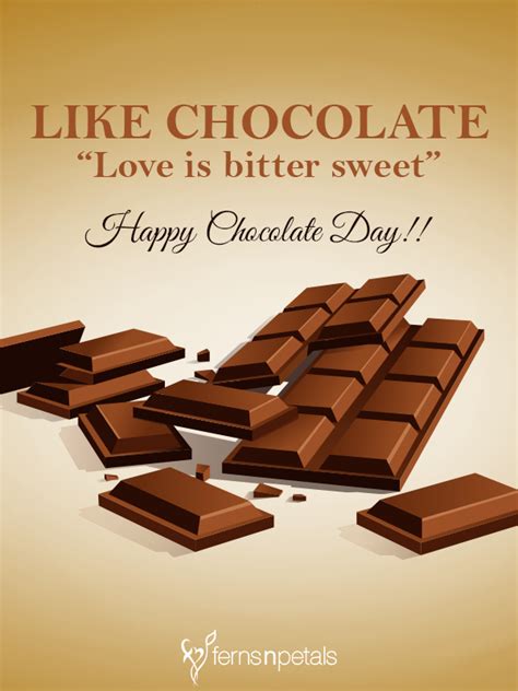 Happy Chocolate Day Quotes | Chocolate Day Messages and Wishes - Ferns N Petals