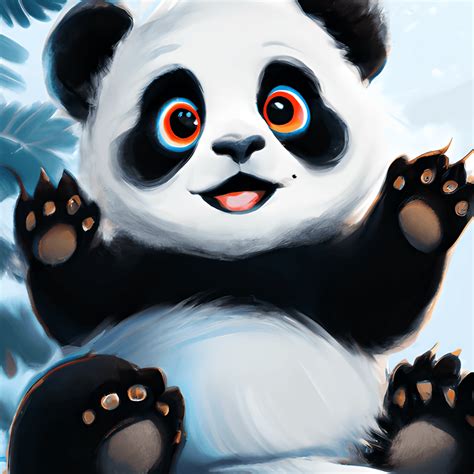 Cute Baby Panda Bear 3D Children Illustration · Creative Fabrica