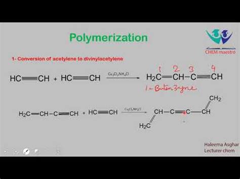 Polymerization of alkyne - YouTube