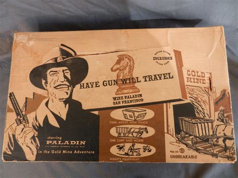 OFFICIAL HAVE GUN WILL TRAVEL PALADIN GOLD MINE ADVENTURE PLAY SET 1959 ...