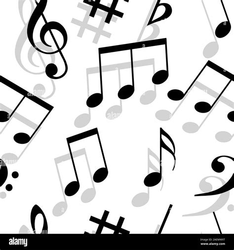 Music notes. Seamless wallpaper Stock Vector Image & Art - Alamy