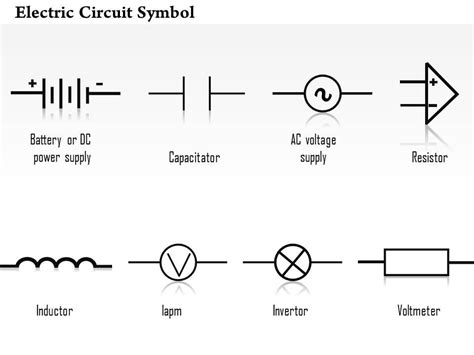 0814 Electric Circuit Symbol Diagrams Capacitor Resistor Inductor ...