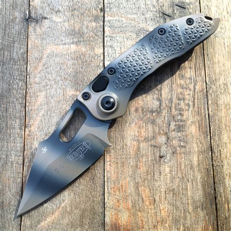 Microtech Stitch Automatic Knife Tan Camo (3.75" Tan Camo) 169-1TC – GearBarrel.com