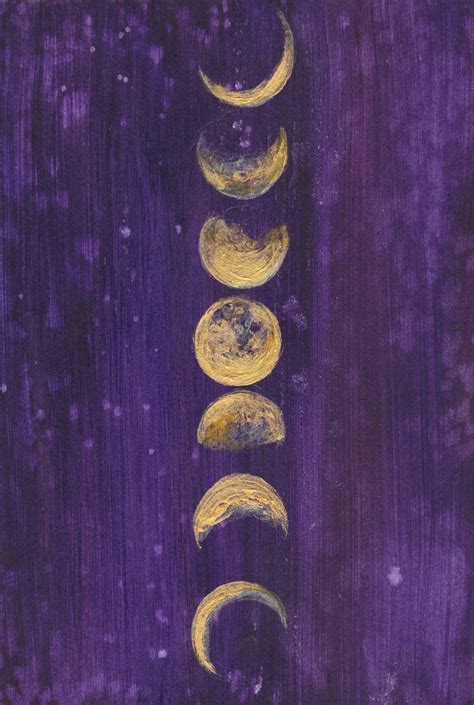 Moon Phases Moon Art Print Full Moon Goddess Boho | Etsy