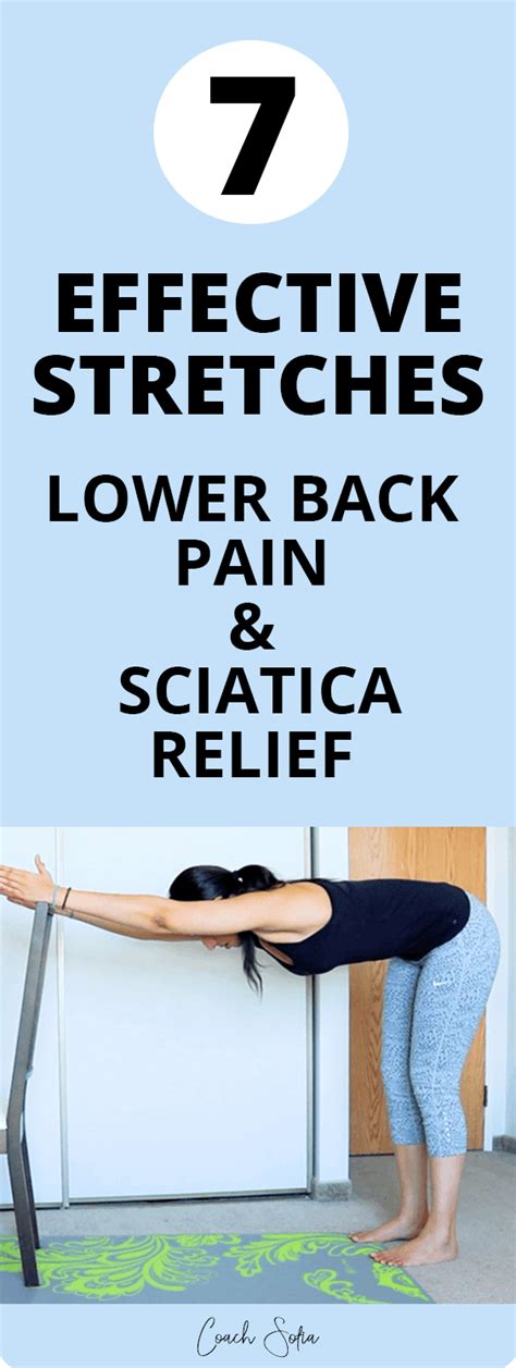 7 Amazing Stretches for Lower Back Pain and Sciatica Relief - Coach Sofia Fitness