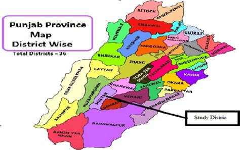 Study district map of Multan Punjab province of Pakistan | Download Scientific Diagram