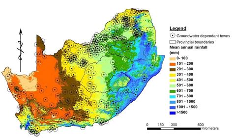 South Africa Precipitation Map