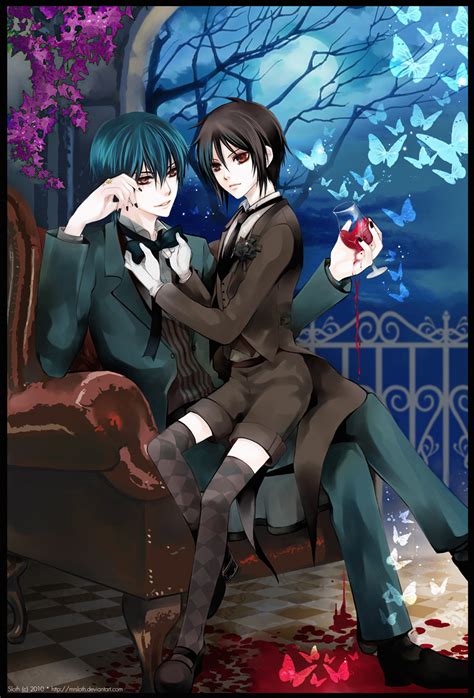 Ciel & Sebastian - Kuroshitsuji Fan Art (17808049) - Fanpop