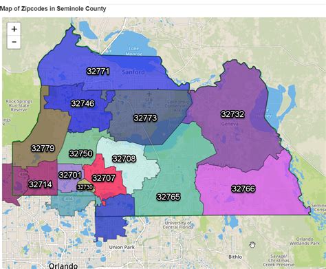 Seminole County Zip Code Map – Interactive Map