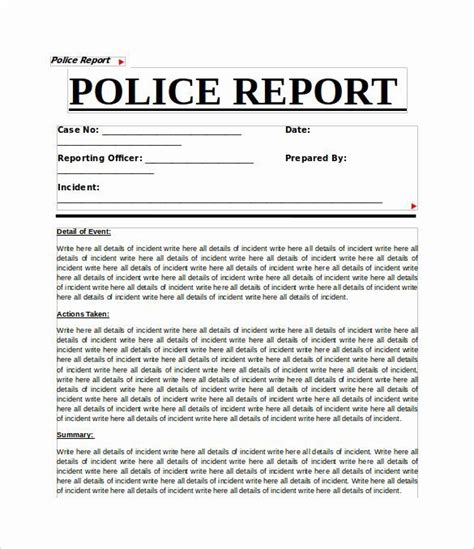 Pin on Report Template