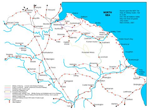 Railway Map of Yorkshire – God's Own County