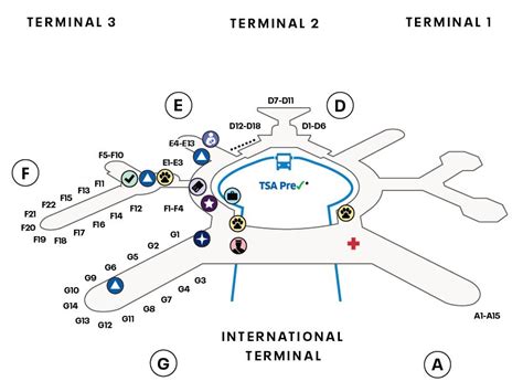 San Francisco International Airport Map | United Airlines