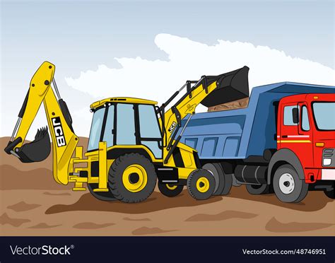 Construction site view Royalty Free Vector Image