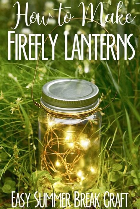 Easy Summer Kids DIY: How to Make Firefly Lanterns