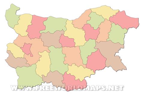 Bulgaria Political Map